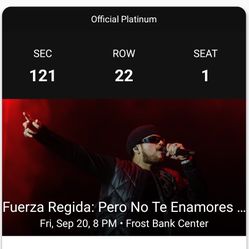 FUERZA REGIDA TICKET 