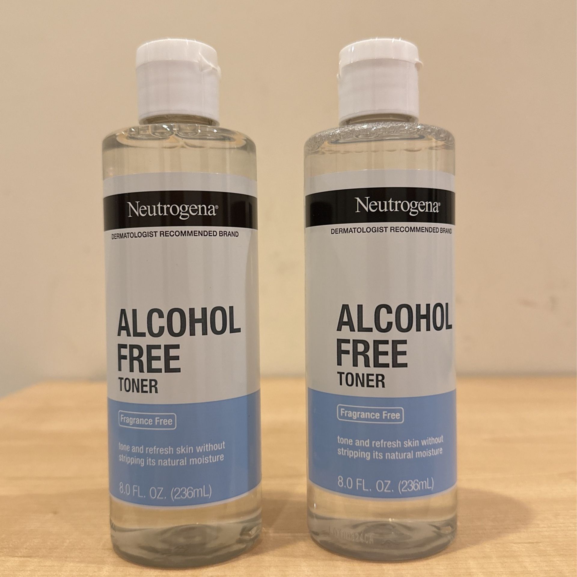 Neutrogena alcohol-free toner 8 oz: $3 each