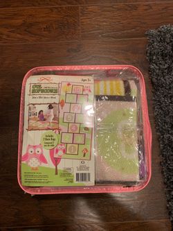 Owl hopscotch game rug