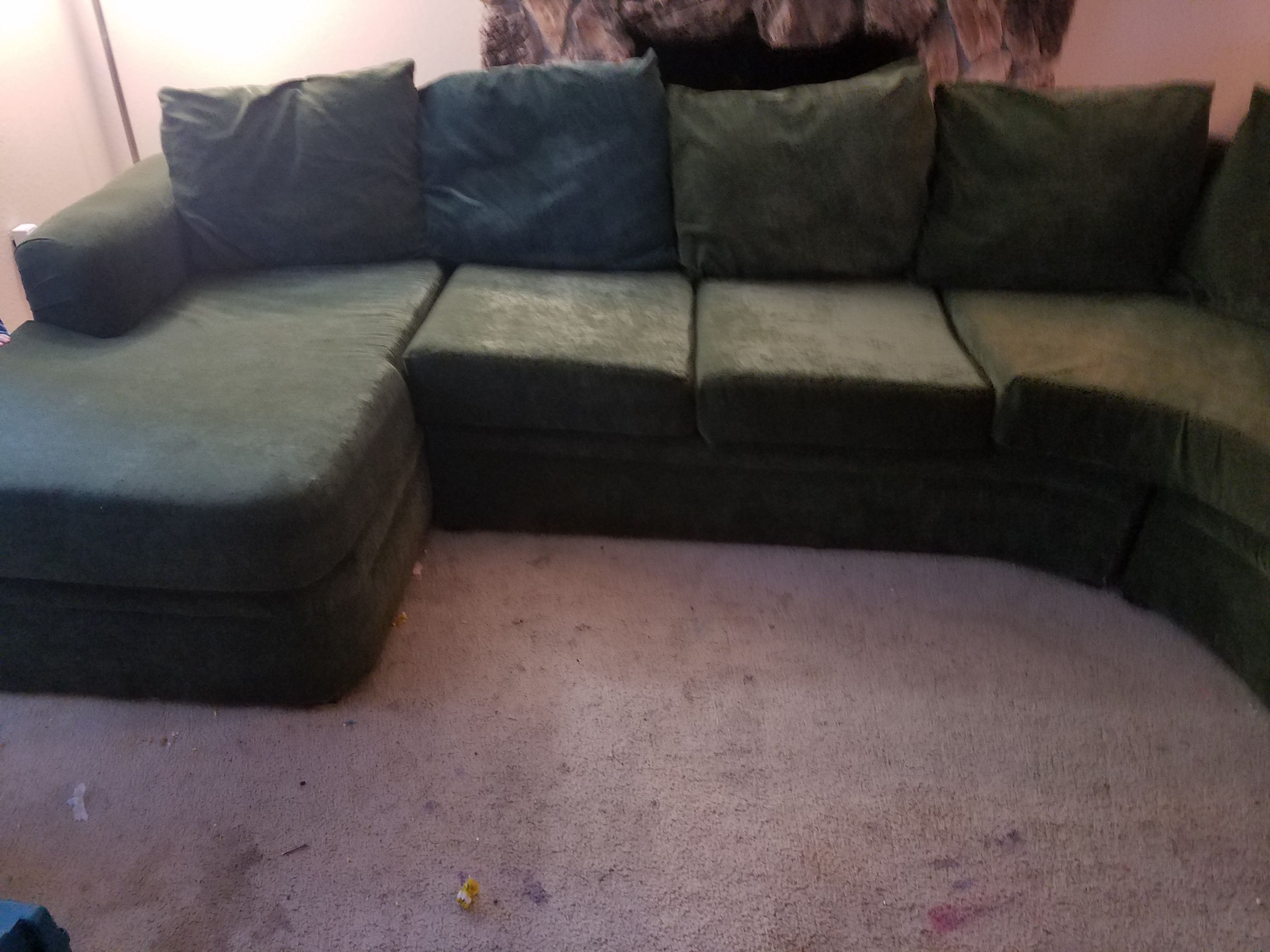 Sectional Couch with attached lounge