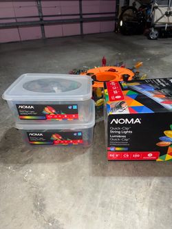 NOMA Quick-Clip LED String Lights Multicoloured C9