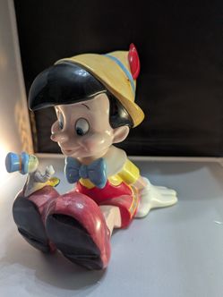 Schmid Pinocchio music box ceramic vintage