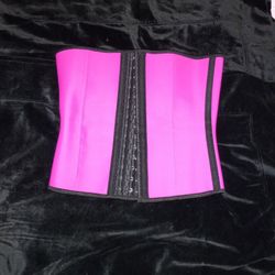CORSET or WAIST Trainer In HOT Pink By Yianna Sz. XSmall