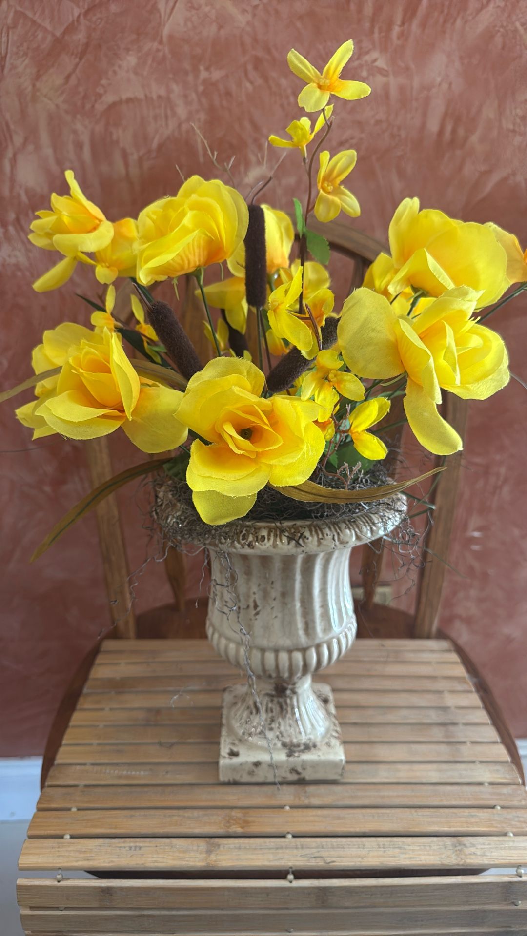 Yellow Roses Arrangement. $14.00