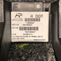 2019 Dodge Ram Rebel Fog Light Brackets 