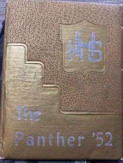 1952 Hobbs High School Yearbook, Hobbs, NM “THE PANTHERS”