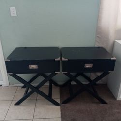 Set Of 2 Living Spaces Night Stands 24 Wide18  Deep 26 Height