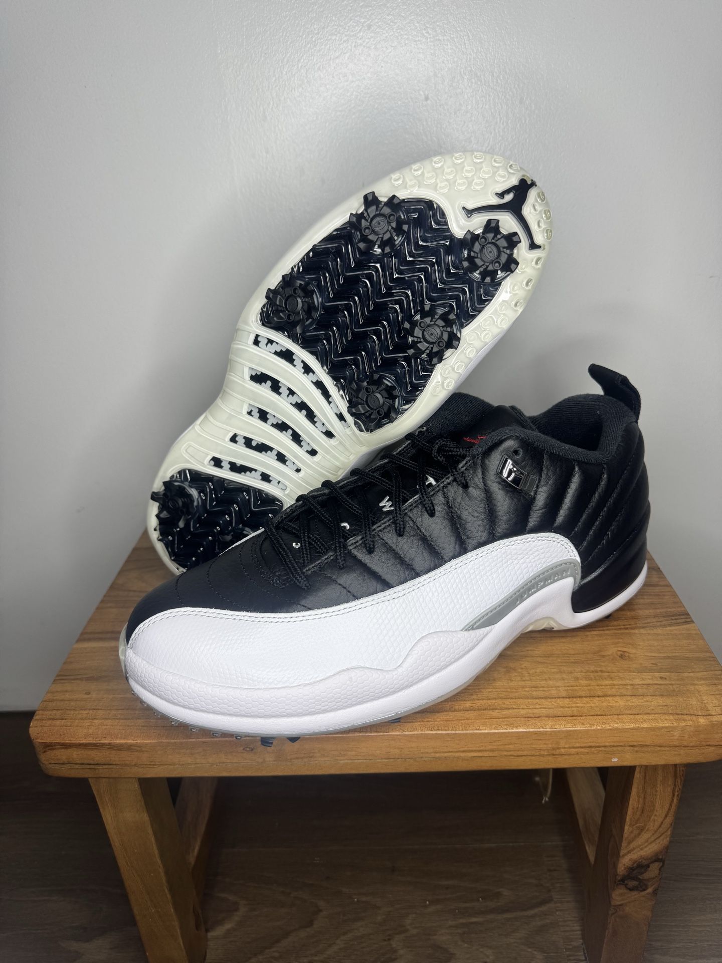 Nike Air Jordan XII 12 Low Golf Playoff Black White