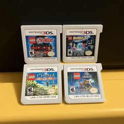 4x Games Lego Avengers Batman Chima Jurassic Park for Nintendo 3DS 2DS video game console system or XL New
