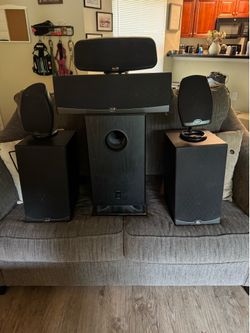 Klipsch living room surround sound set up