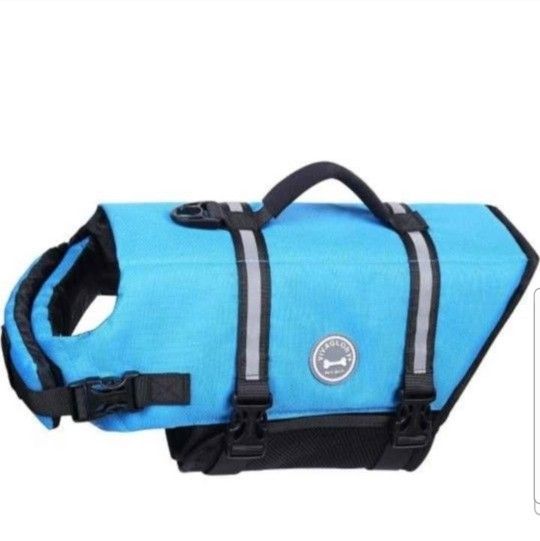 Dog Life Vest, Reflective & Adjustable Life Jacket for Dogs with Rescue Handle for Swimming & Boatin