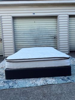 Queen Mattress W/ Boxspring (Delivery Available)