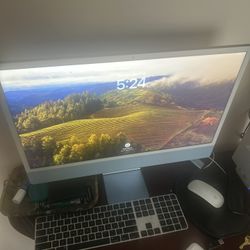 iMac 2023 24’in Display With Magic Keyboard And Mouse