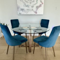 Velvet Upholstered Chair