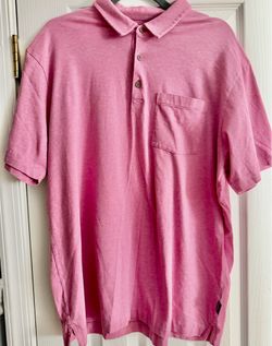 Patagonia Organic Cotton Short Sleeve Weathered Pink Polo Shirt Mens L