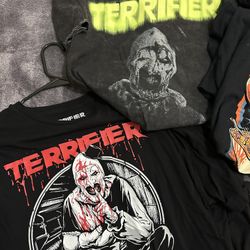 Terrifier Art The Clown T Shirt Lot