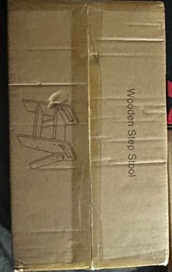 Wooden step stool