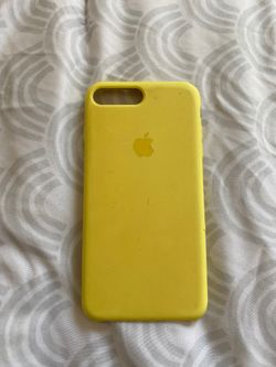 Yellow Silicone Apple case