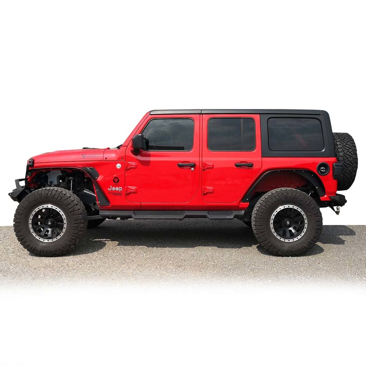 NEW Jeep Wrangler JL, JLU, Flat Top style metal fenders