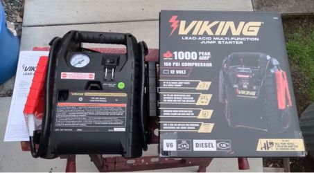 **NEW** Jump Starter, Power Pack & Air Compressor