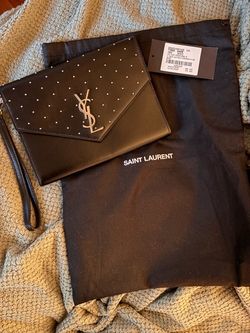 Black YSL Flap Pouch