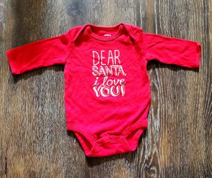 Dear Santa Baby Onesie - Size 3 months