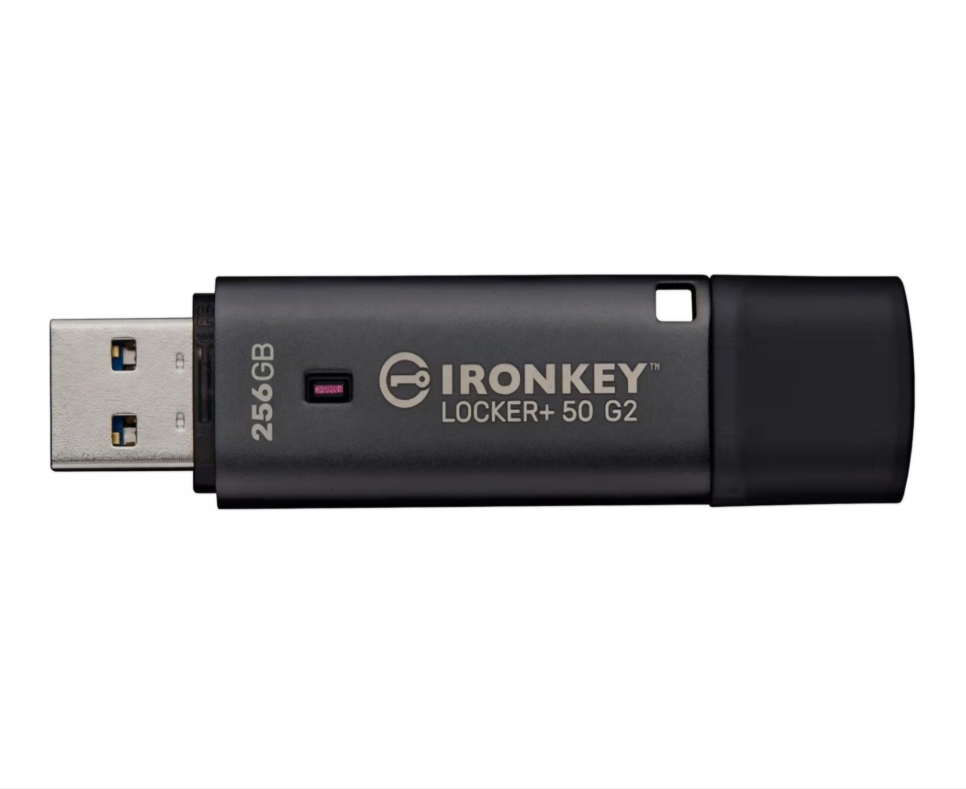 โ Kingston Ironkey Locker+ 50 G2 256GB Encrypted USB Drive | FIPS 197 | AES-XTS Protection | Multi-Password Security | USB 3.2 Gen 1 | IKLP50G2/256GB