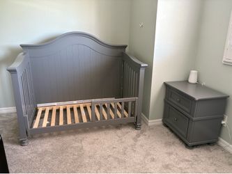 Kids nursery bed and dresser set