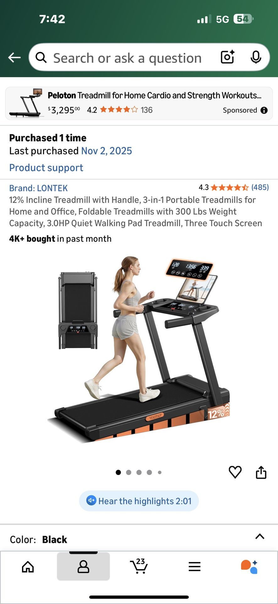 Brand New Treadmill