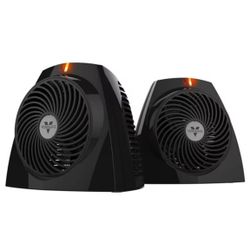 Vornado VH203 Personal Space Heater, 2-Pack, Black