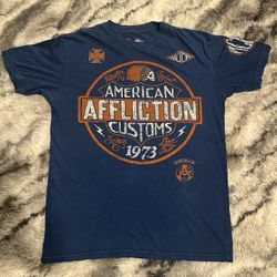 Affliction navy blue t-shirt