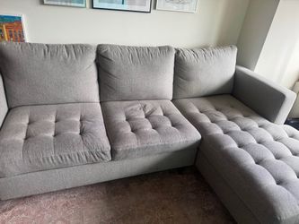 Gray Modular Sectional Sofa w/ Storage – Mid-Century Modern