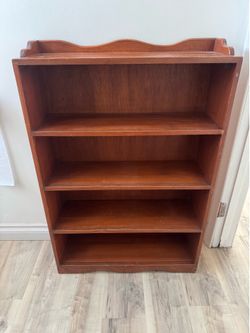Wooden bookshelf