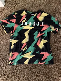 Mens Large Jordan Multi Color Retro T Shirt 