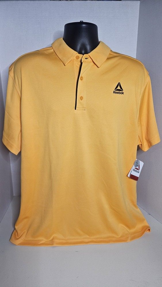 Reebok Blazing Orange Perfect Polo Mens XL