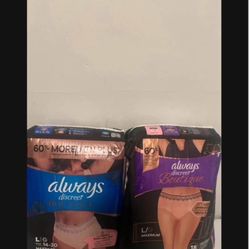 Always Discreet $10 Each