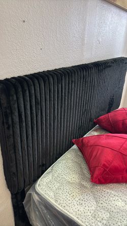 Black full size bed frame