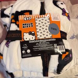 Hello Kitty Halloween Twin Blanket