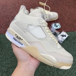 OFF-WHITE x Air Jordan 4 Sail OW