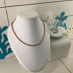 10k Rose Gold Foxtail 