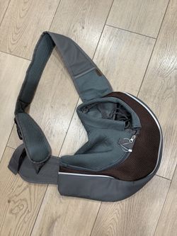 Dog Pet Carrier Brown And Grey 