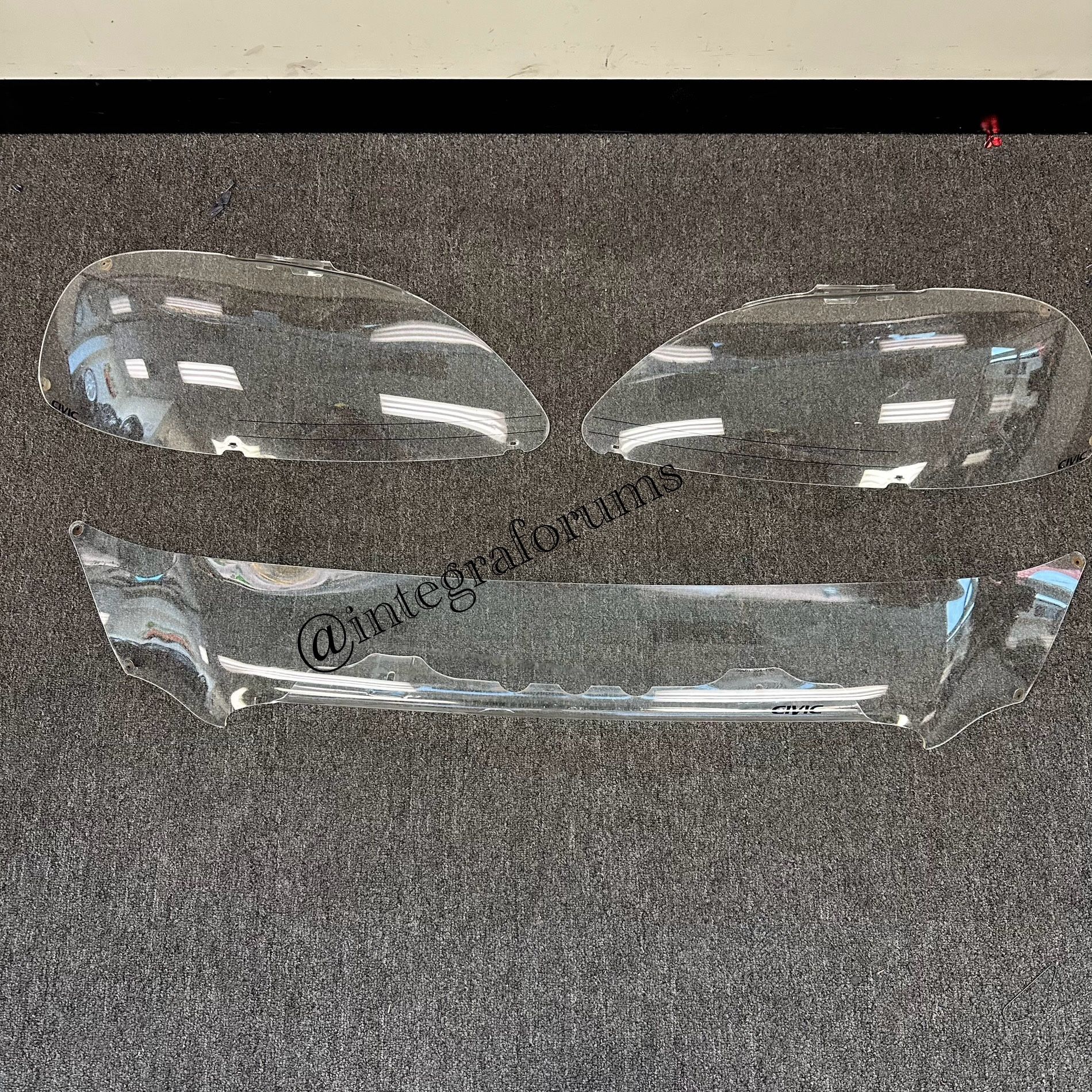 Audm Rare Honda Civic Ek3 EK4 Headlight & Bonnet 96/98 Facelift Protectors