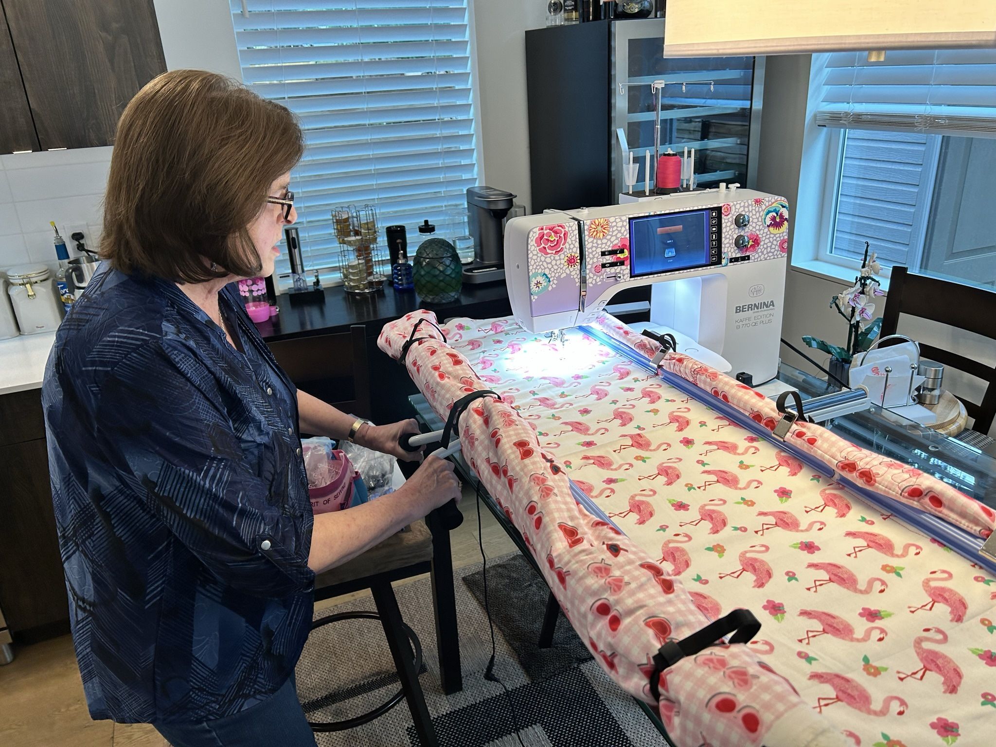Grace Cutie Tabletop Fabric Frame with extras for quilting for Sale in