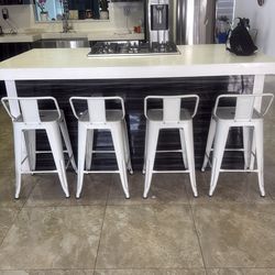 Metal counter top stools