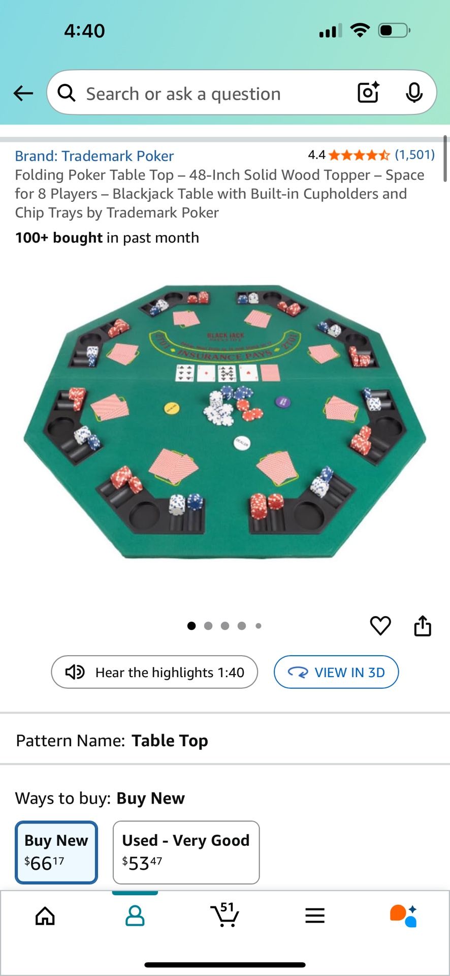 Poker Table 