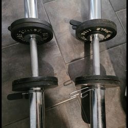 Adjustable Olympic dumbells 10lbs
