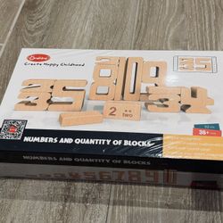 Onshine 32 piece numbers and quantity blocks (NEW $25)