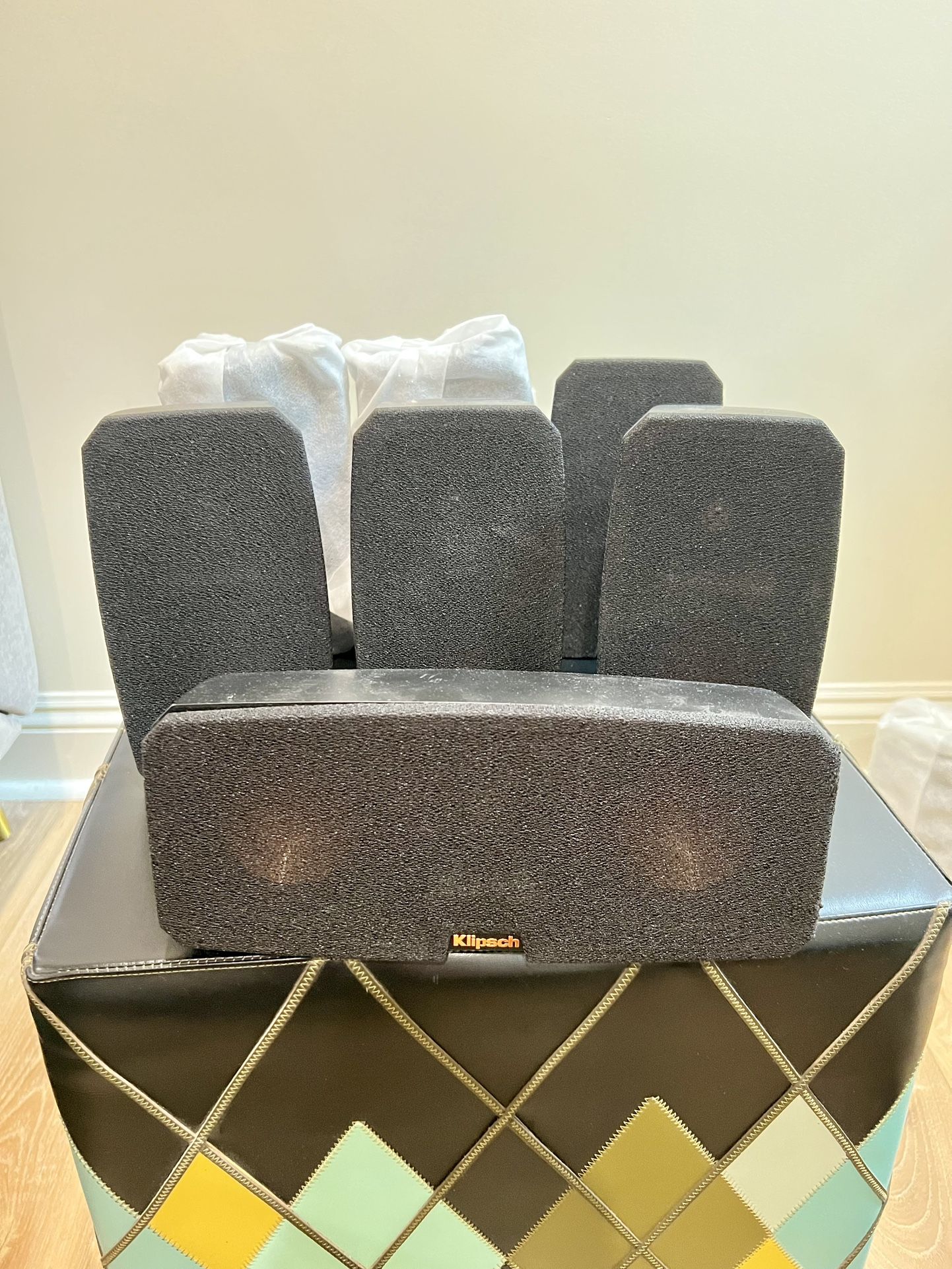 Klipsch 9-Speaker Home Theater + Wireless Sub – Great Condition – $599 OBO
