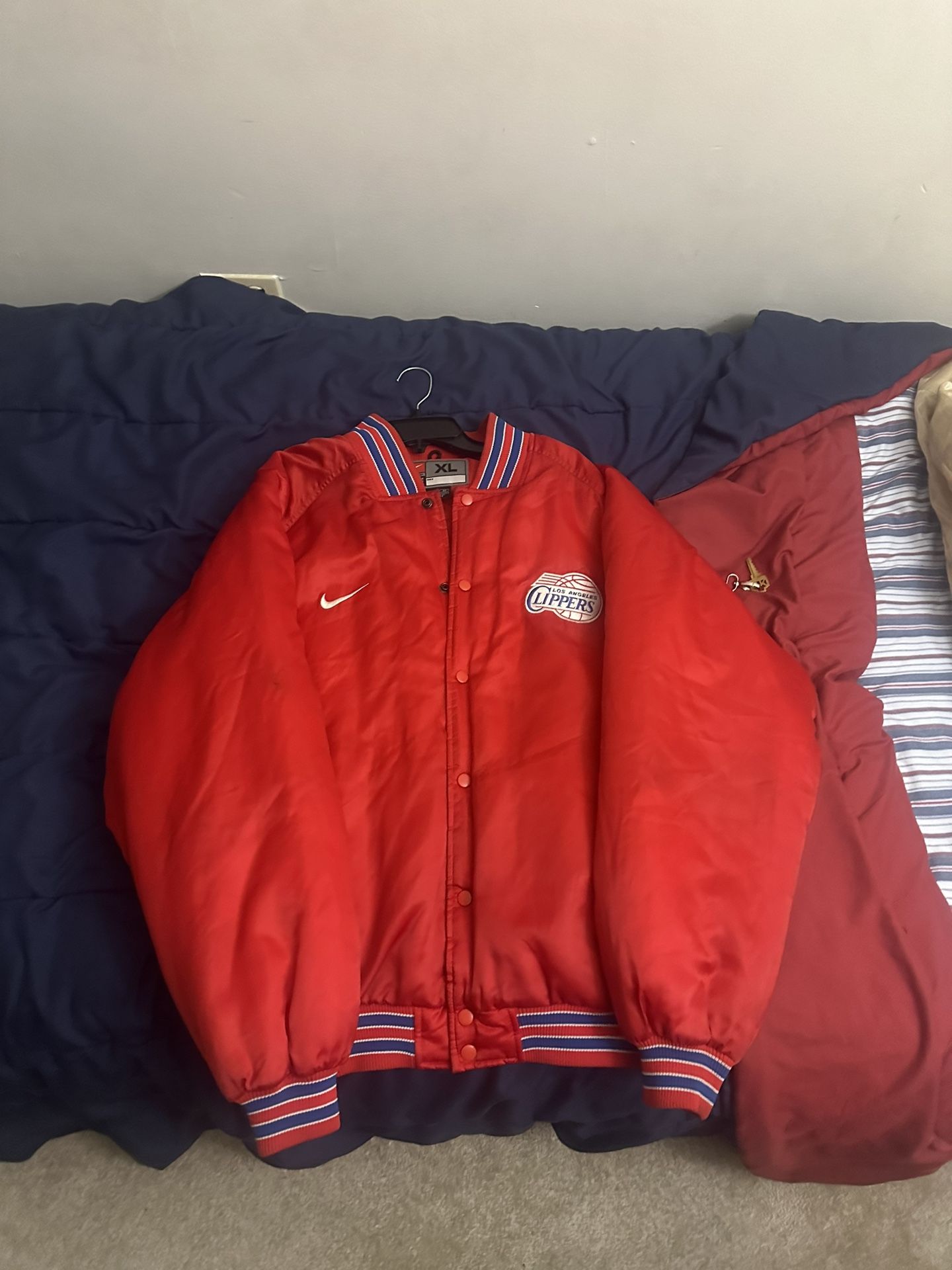 Vintage LA clippers x nike bomber jacket xl