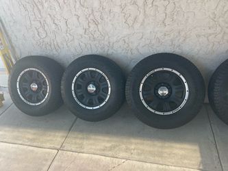 5 Black Off-Road Wheels & BFGoodrich Trail-Terrain Tires – $650